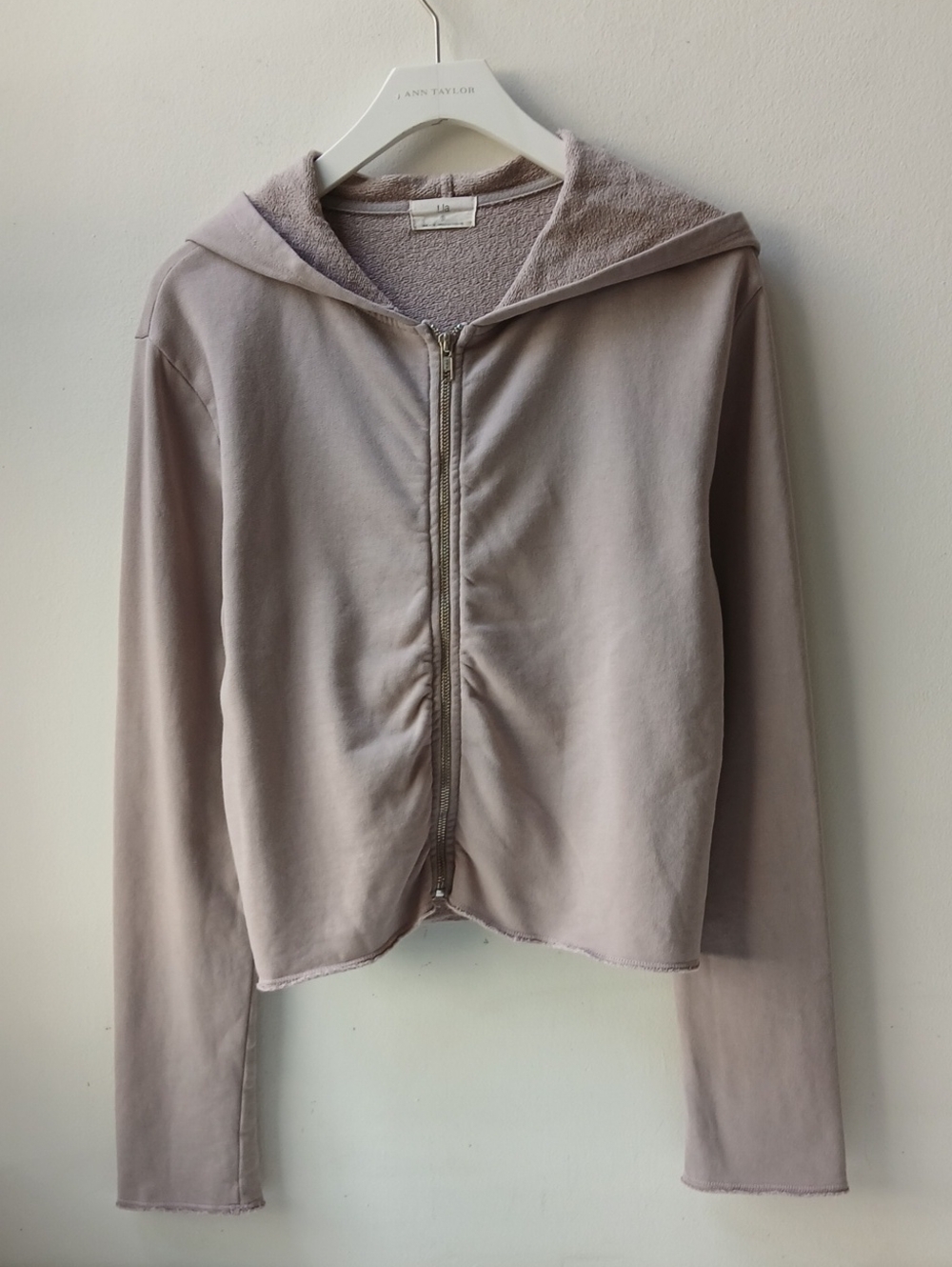 Anthropologie t.la Full Zip Hoodie Tan Women's Small